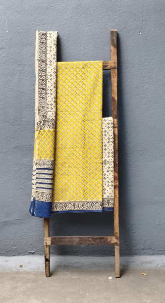 Cotton Unstitched Dress Suit