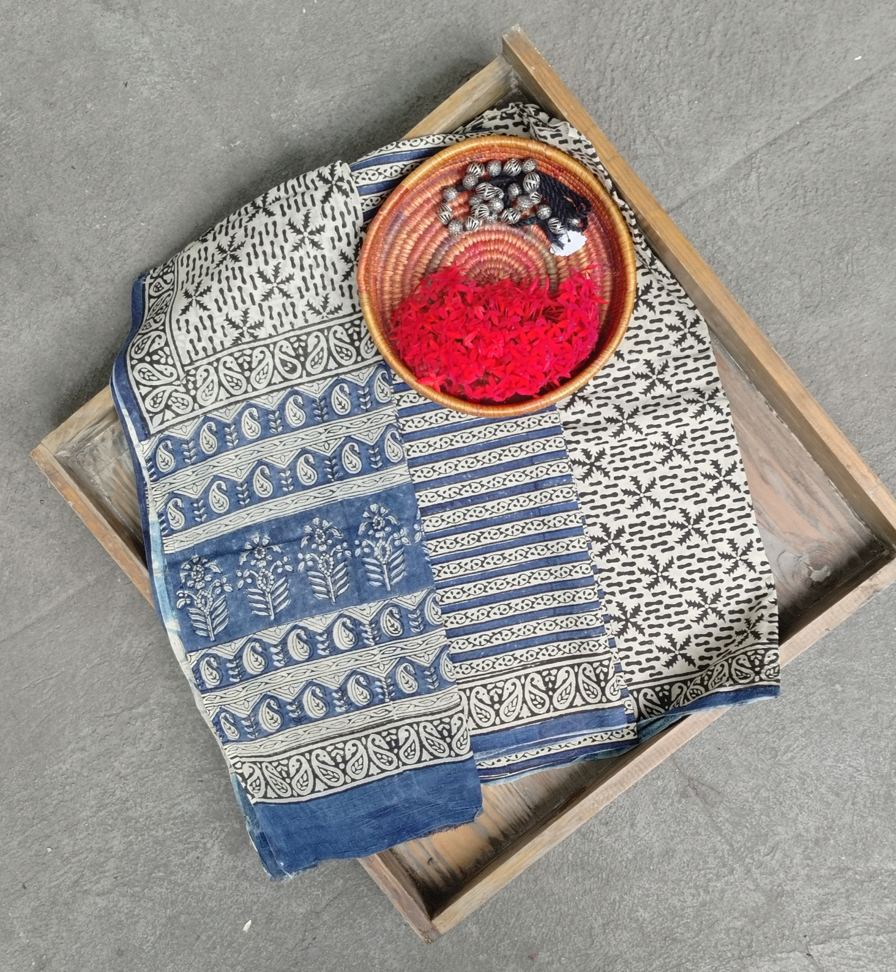 Cotton Unstitched Dress Suit