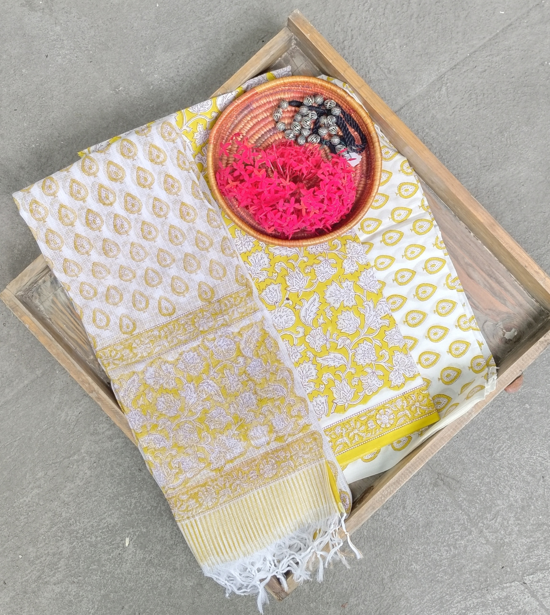 Cotton Unstitched Dress Suit