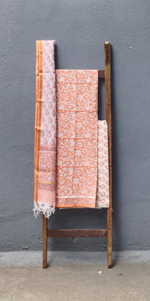 Cotton Unstitched Dress Suit