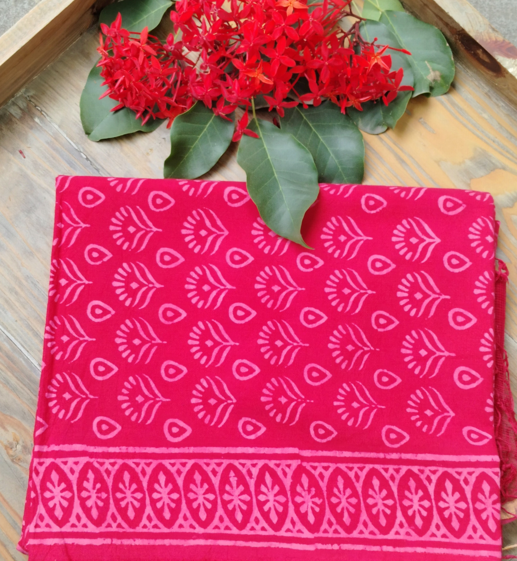 Cotton Unstitched Dress Suit