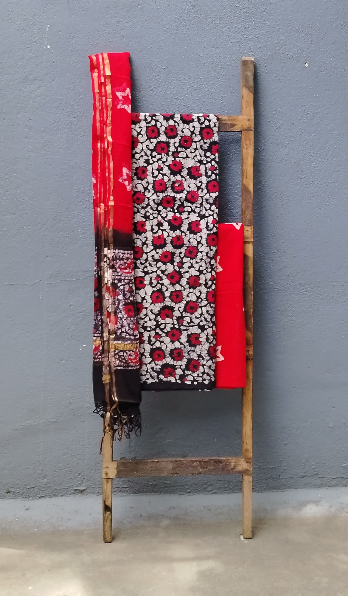 Cotton Unstitched Dress Suit