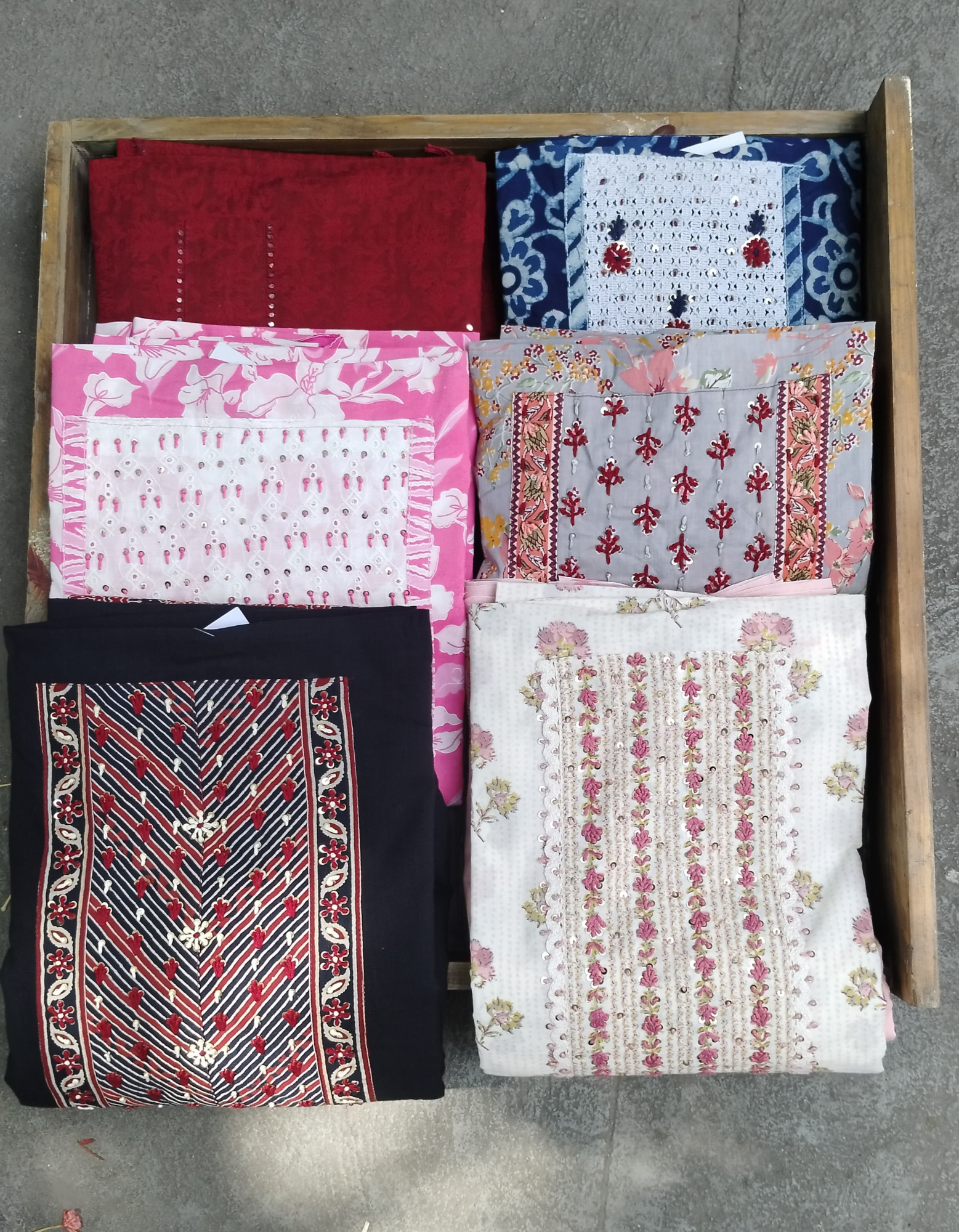 Cotton Unstitched Dress Suit