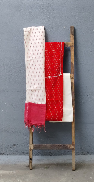 Silk Cotton Unstitched Dress Suit