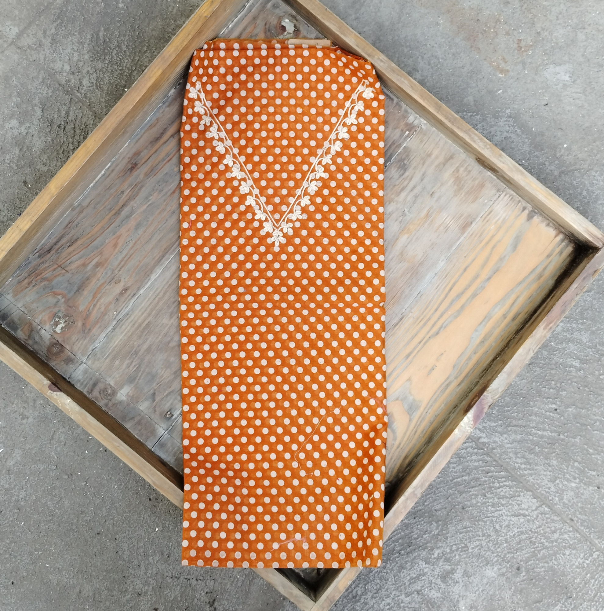 Chanderi Cotton Unstitched Dress Suit