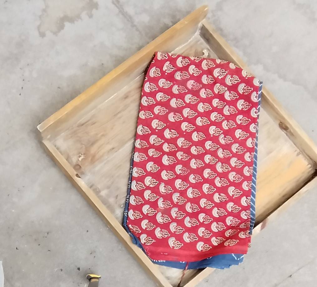 Ajrakh Handblock Cotton Unstitched Dress Material