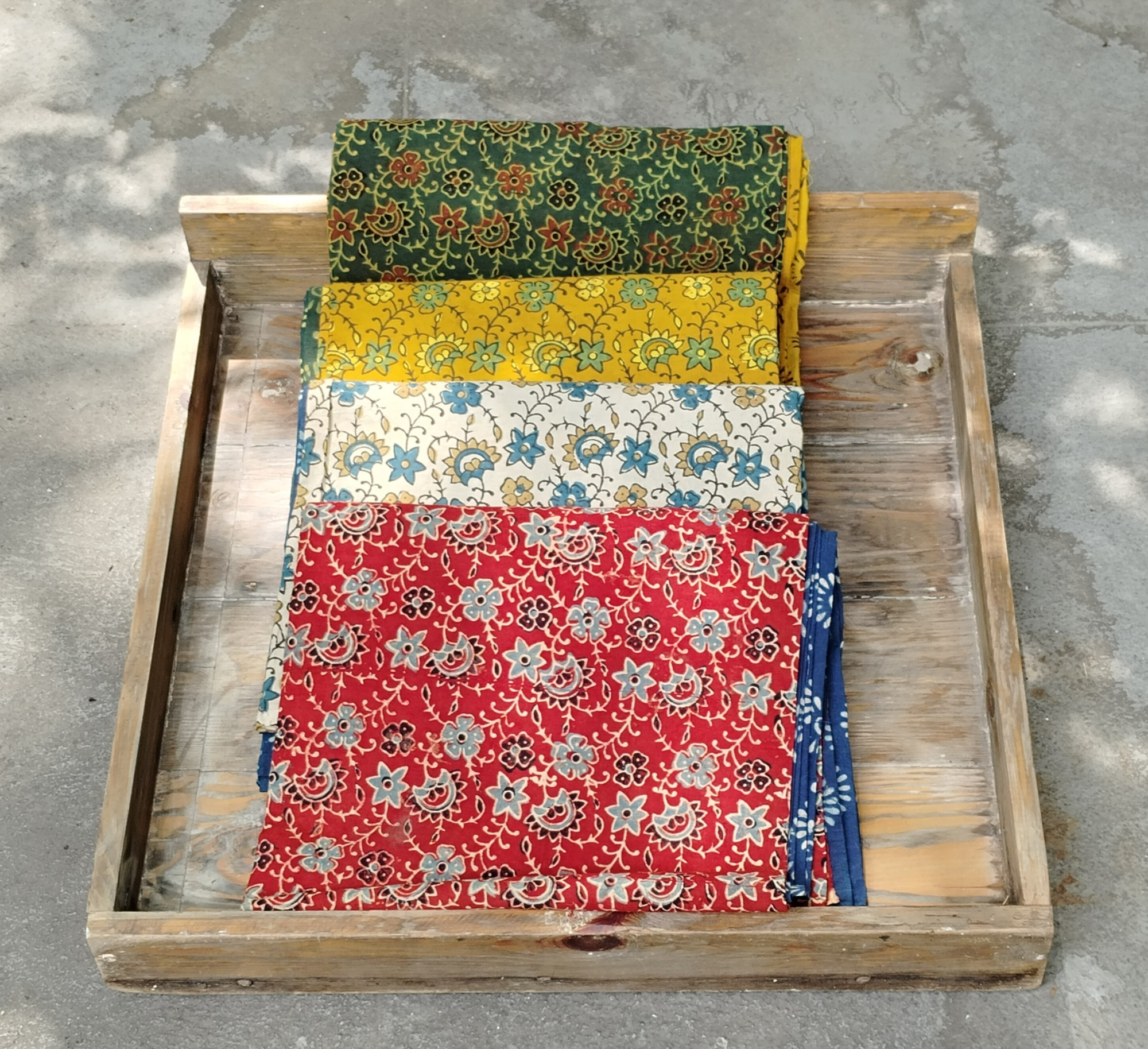 Ajrakh Handblock Cotton Unstitched Dress Material