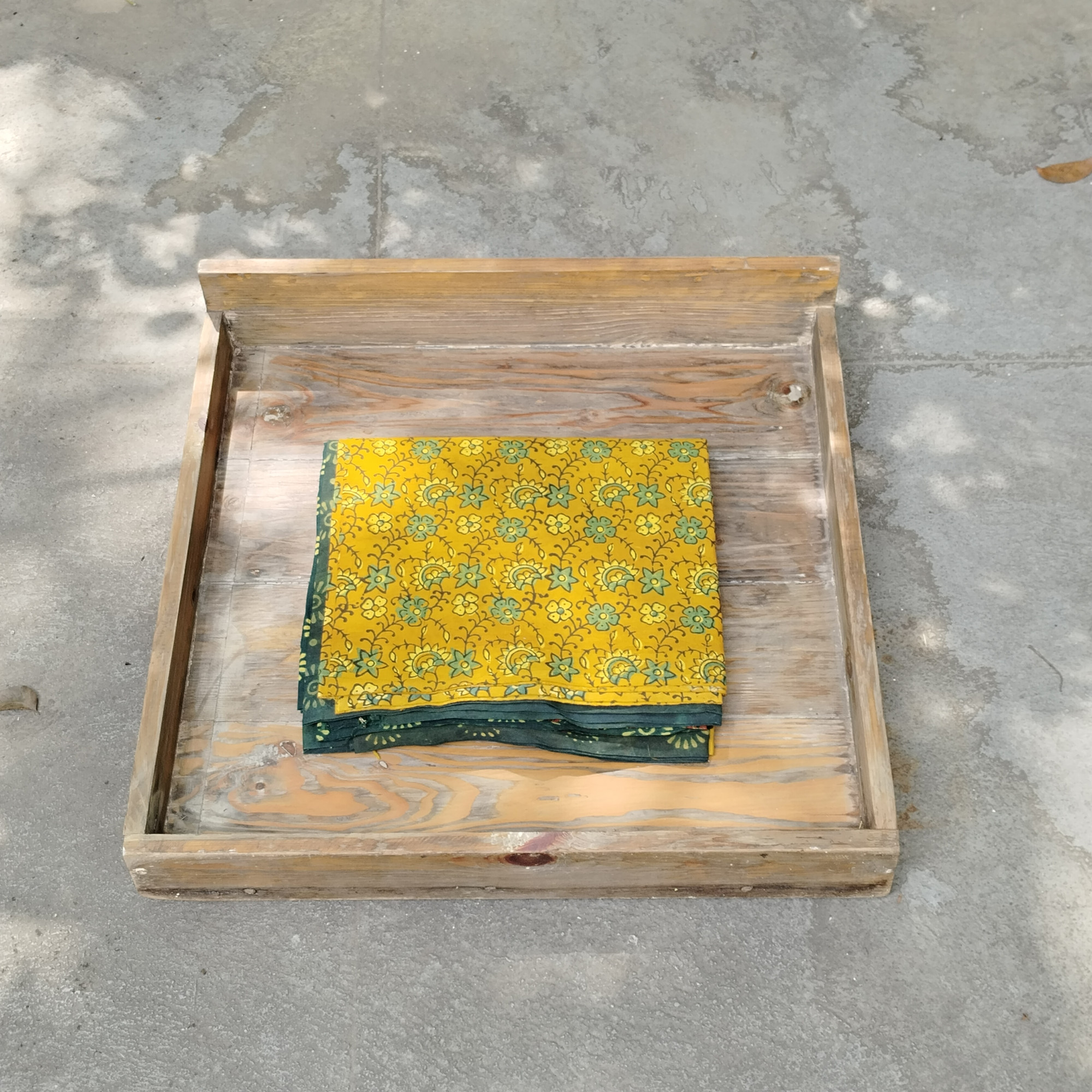 Ajrakh Handblock Cotton Unstitched Dress Material