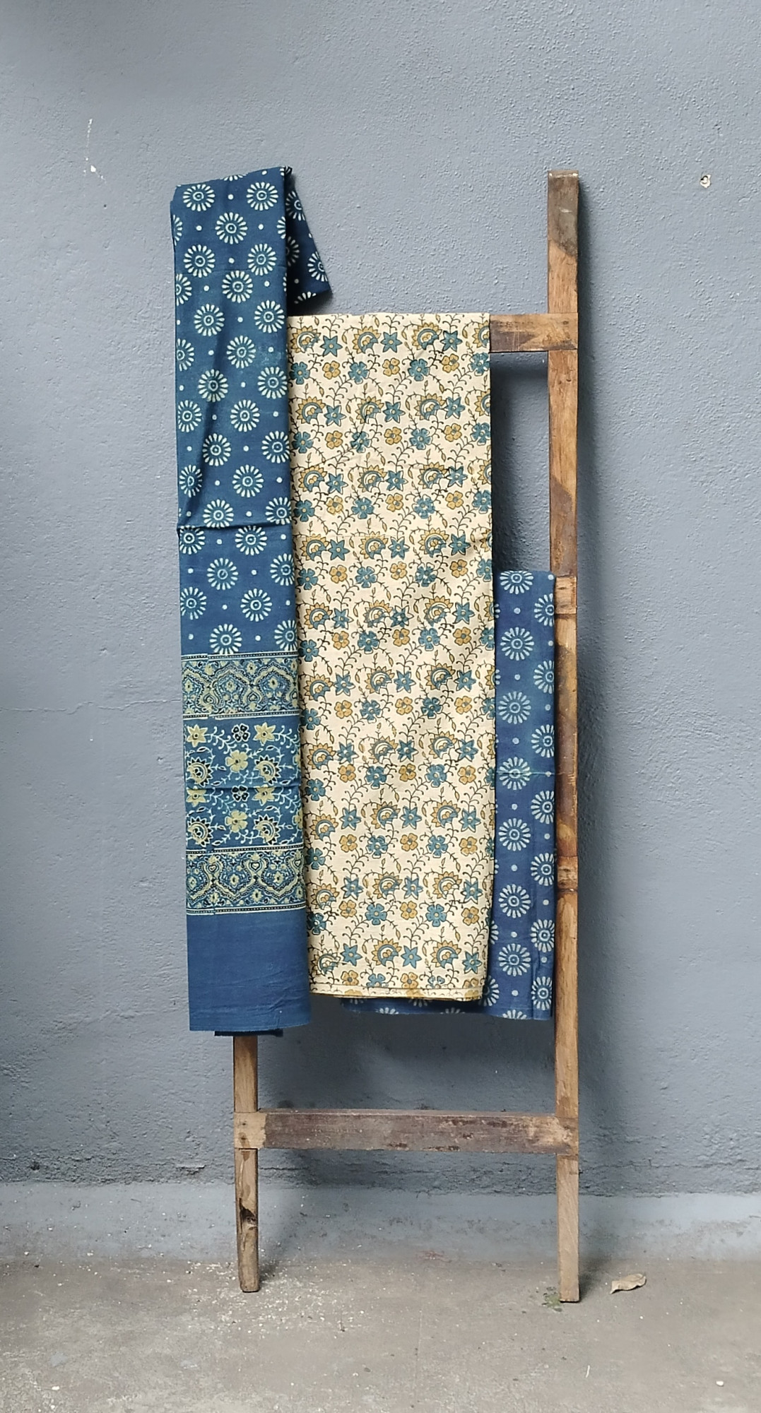 Ajrakh Handblock Cotton Unstitched Dress Material