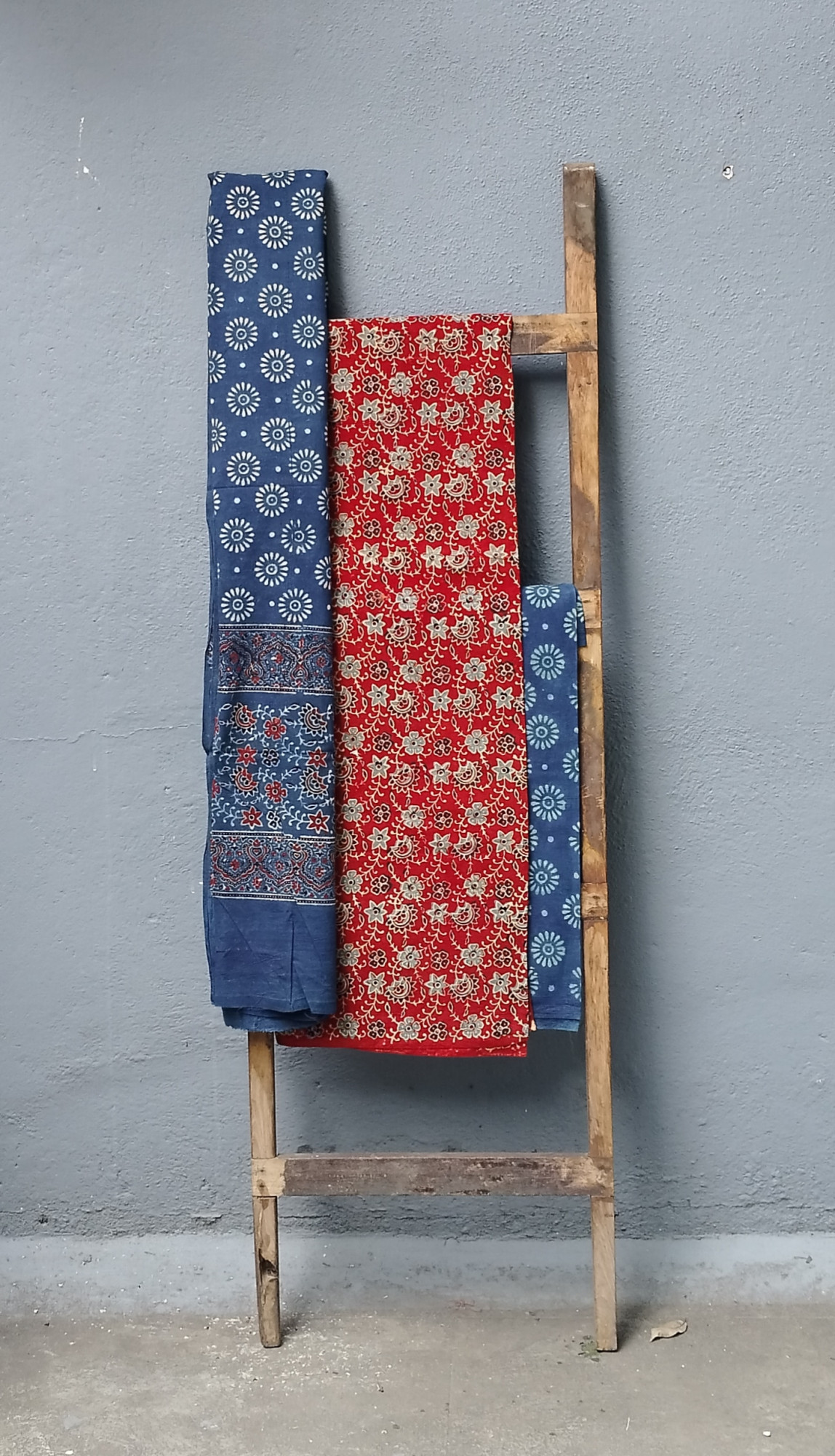 Ajrakh Handblock Cotton Unstitched Dress Material