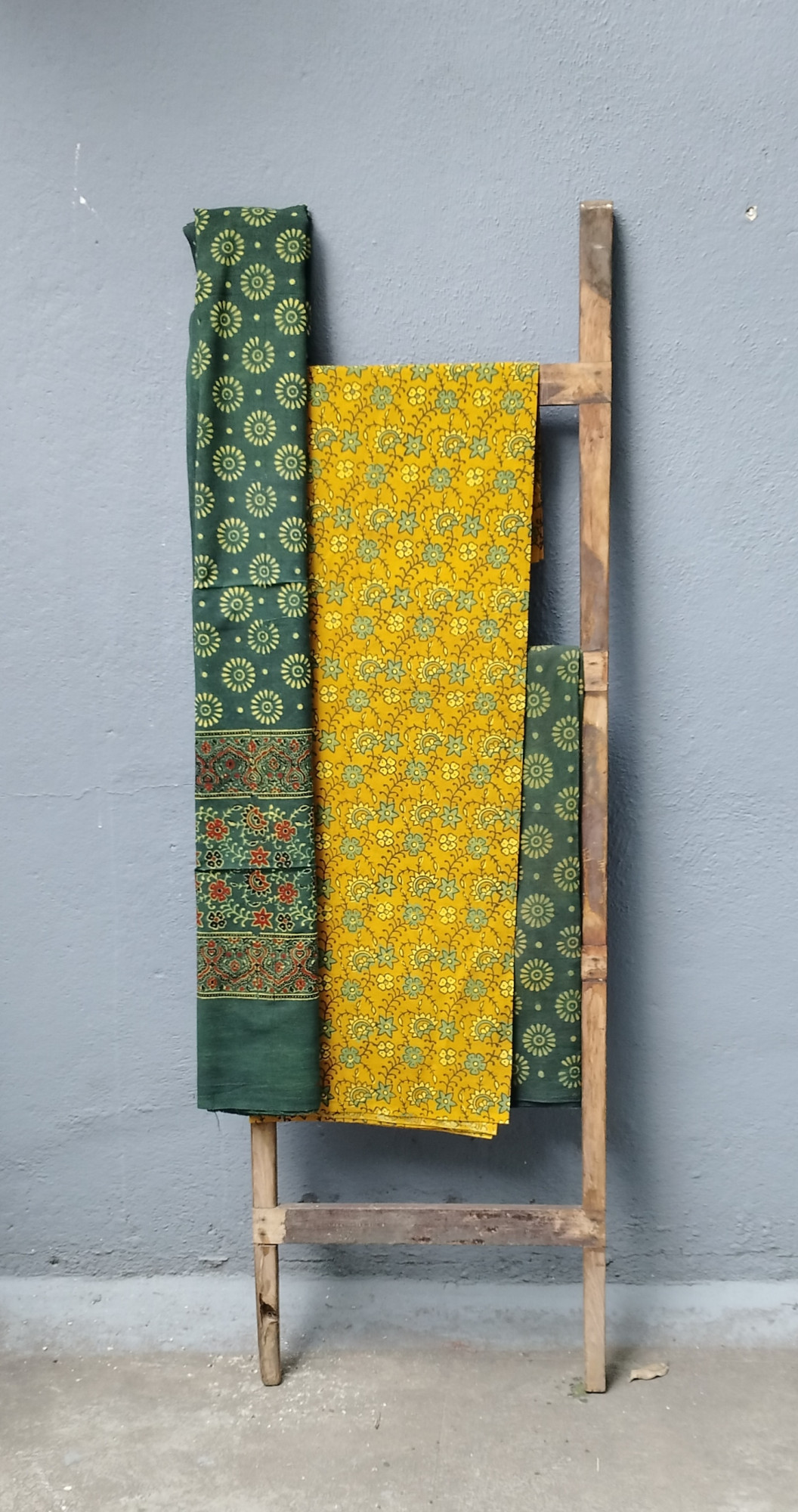 Ajrakh Handblock Cotton Unstitched Dress Material