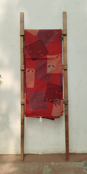 Unique Block Print  Unstitched  Cotton Fabric