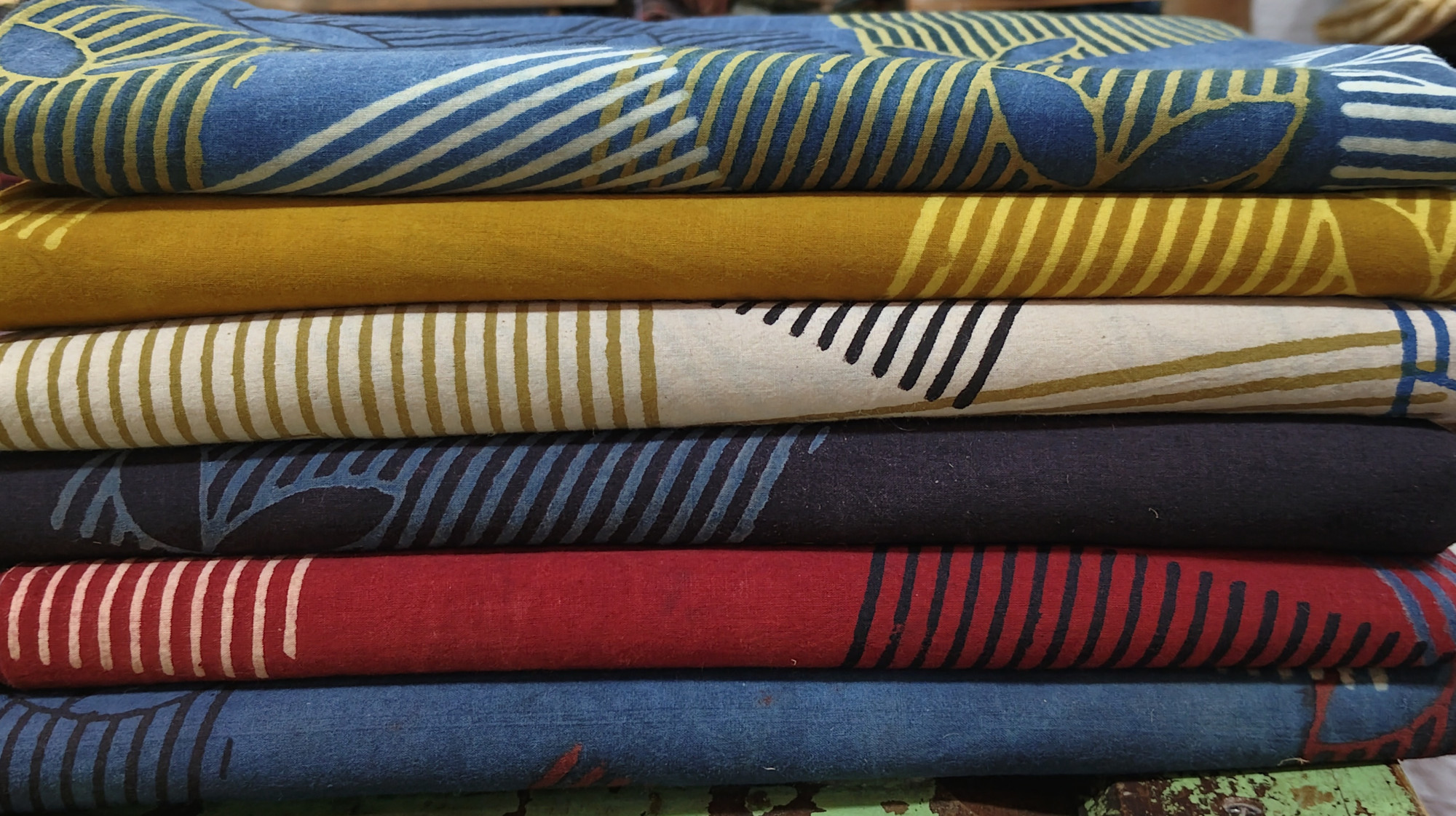 Unique Block Print Unstitched Cotton Fabric