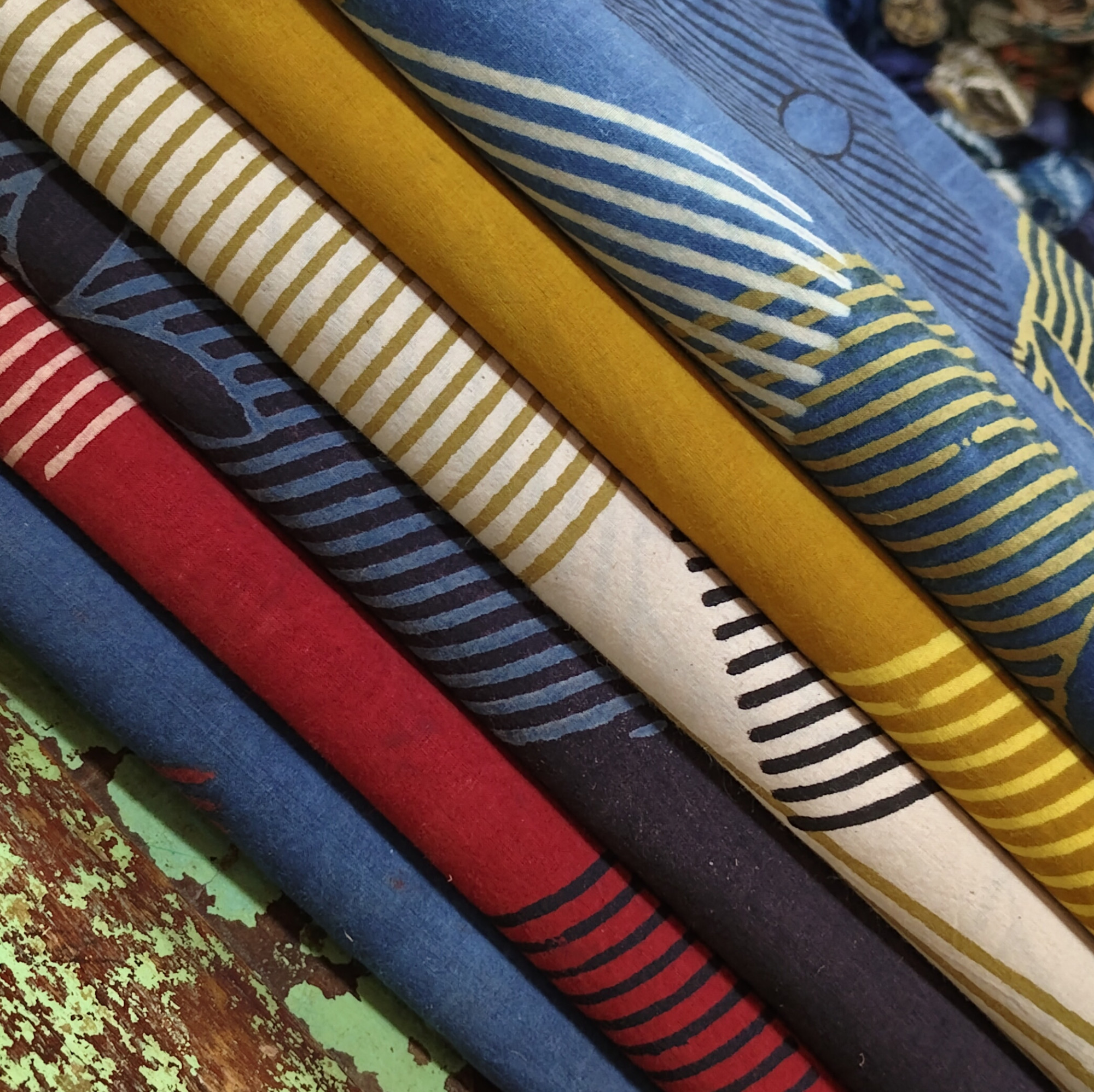 Unique Block Print Unstitched Cotton Fabric