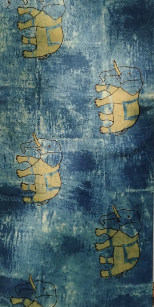 Unique Block Print  Unstitched  Cotton Fabric