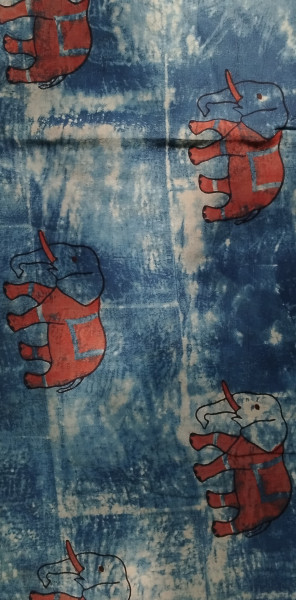 Unique Block Print  Unstitched  Cotton Fabric