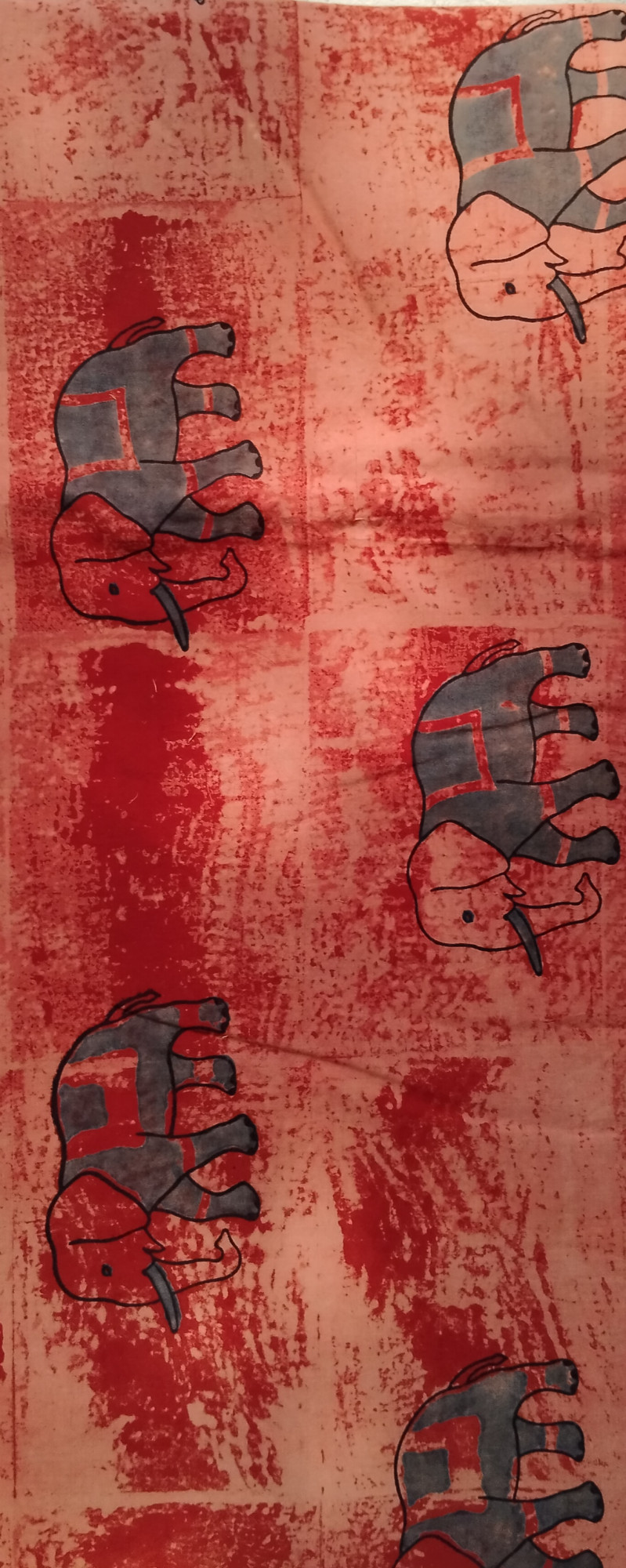 Unique Block Print Unstitched Cotton Fabric