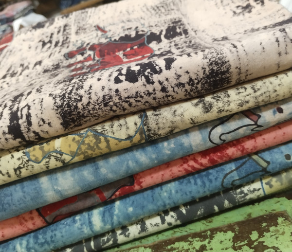 Unique Block Print  Unstitched  Cotton Fabric