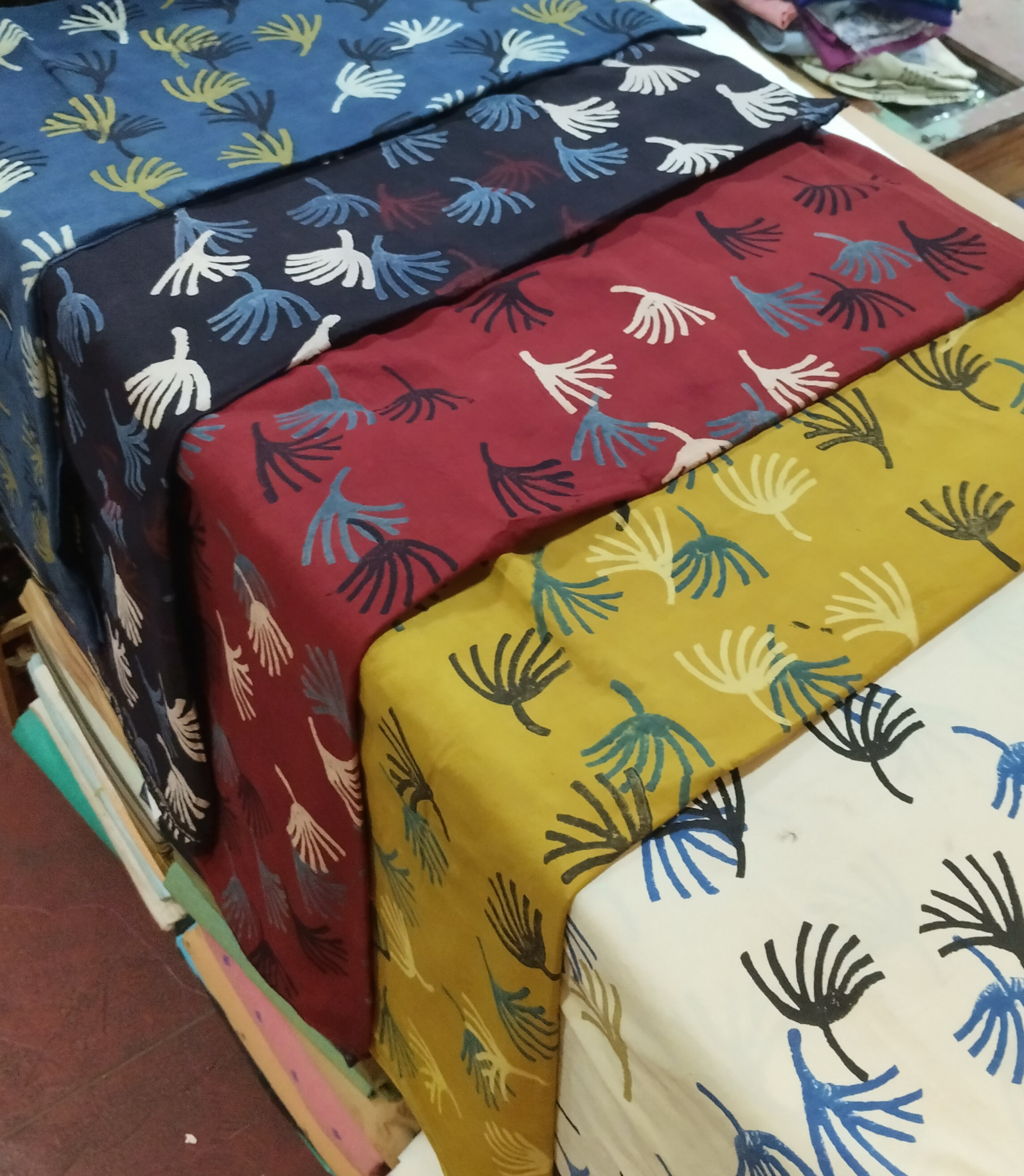 Unique Block Print  Unstitched  Cotton Fabric