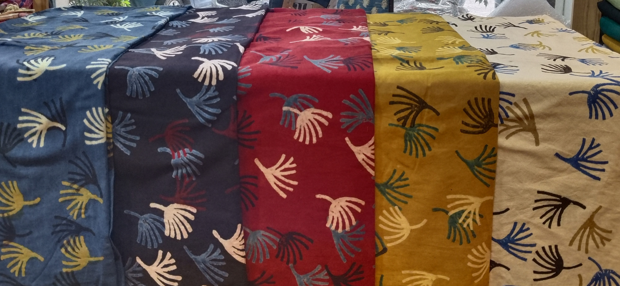 Unique Block Print Unstitched Cotton Fabric