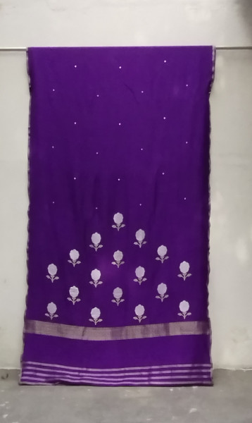 Handwoven Munga Silk Saree