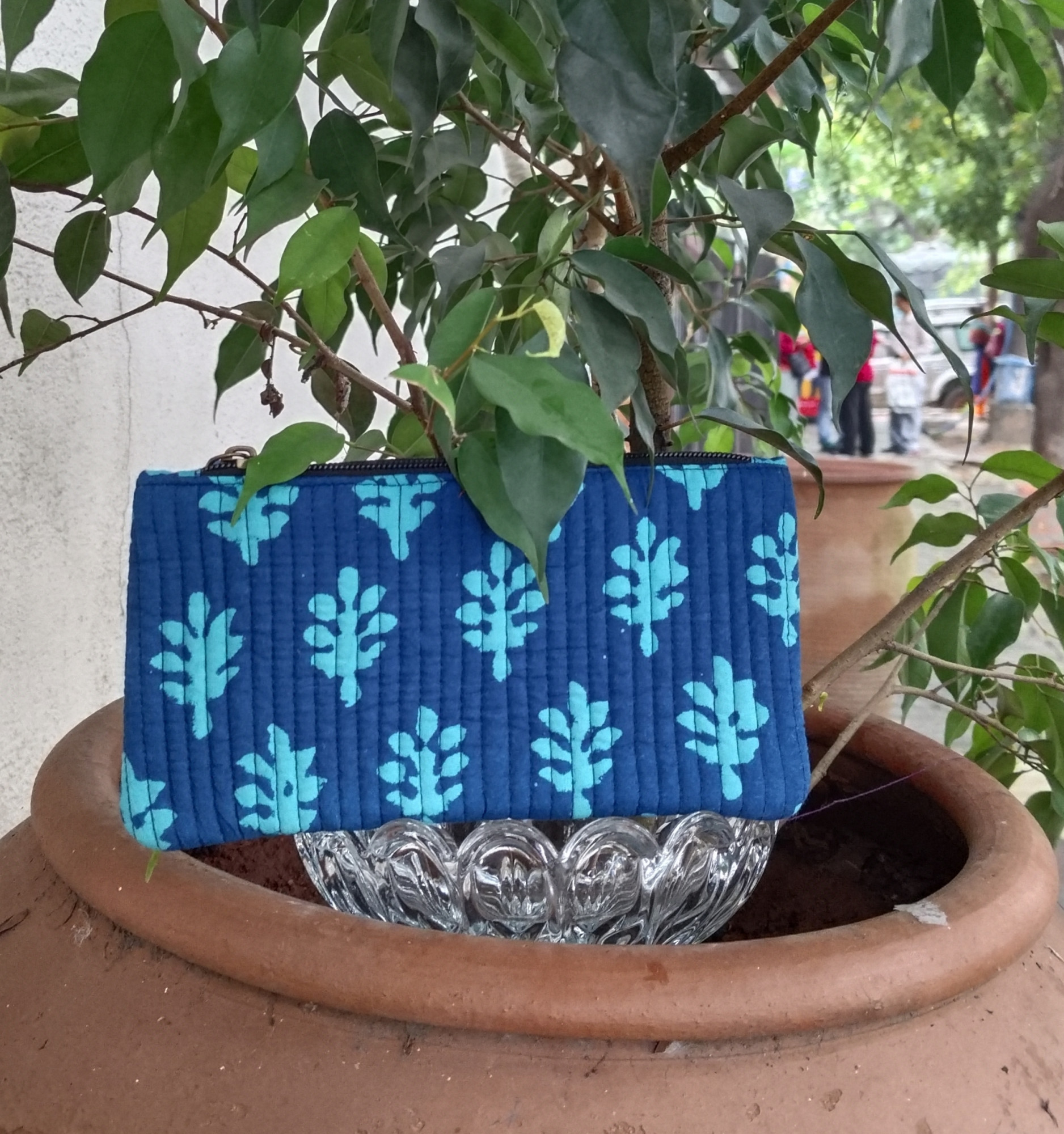 Cotton Printed Quilted Wallet