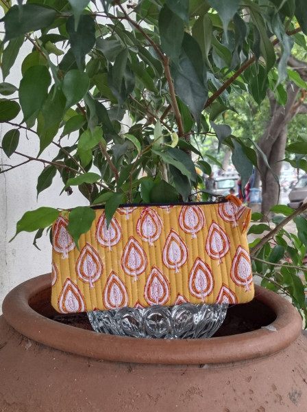 Cotton Printed Quilted  Wallet