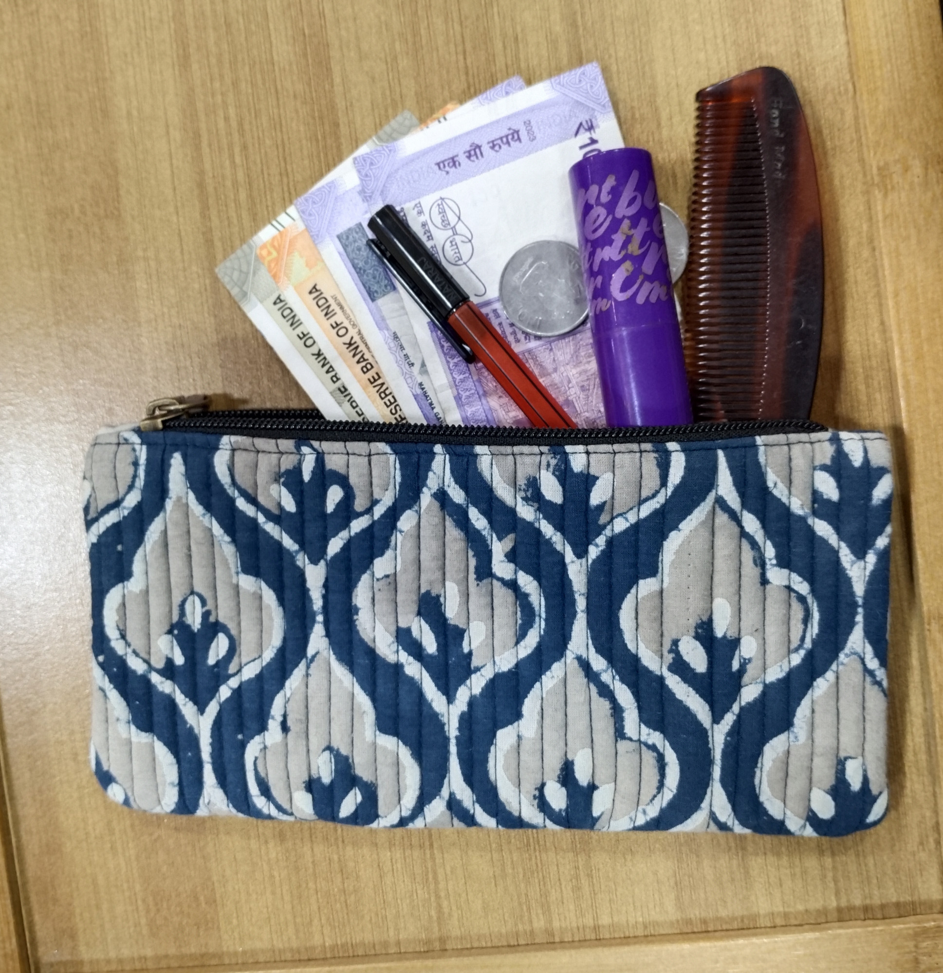 Cotton Printed Quilted  Wallet