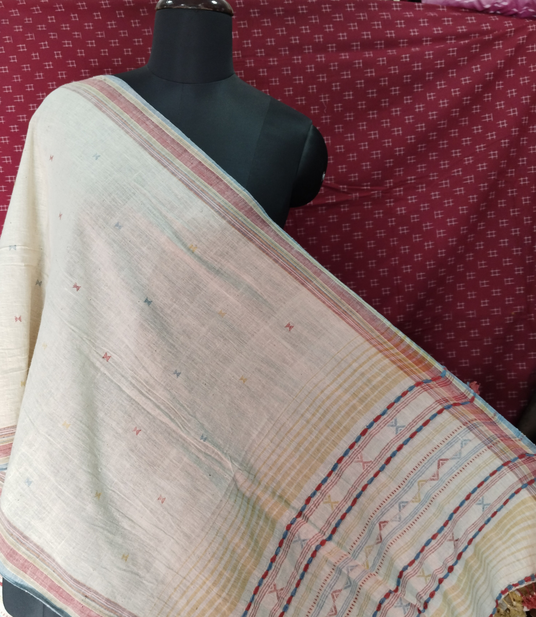 Bhujodi Handwoven Kala Cotton Stole