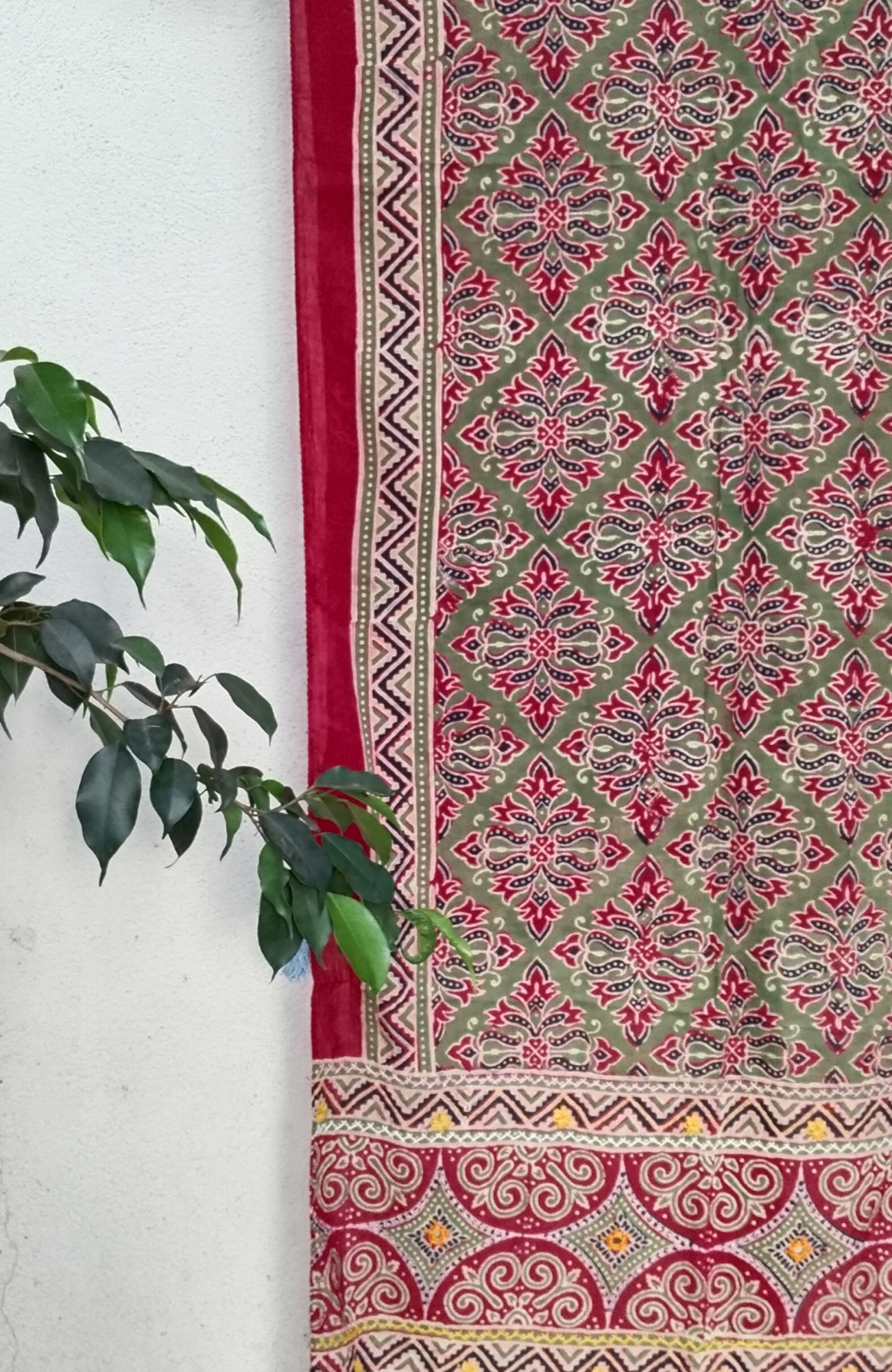 Ajakh Print Cotton Stole