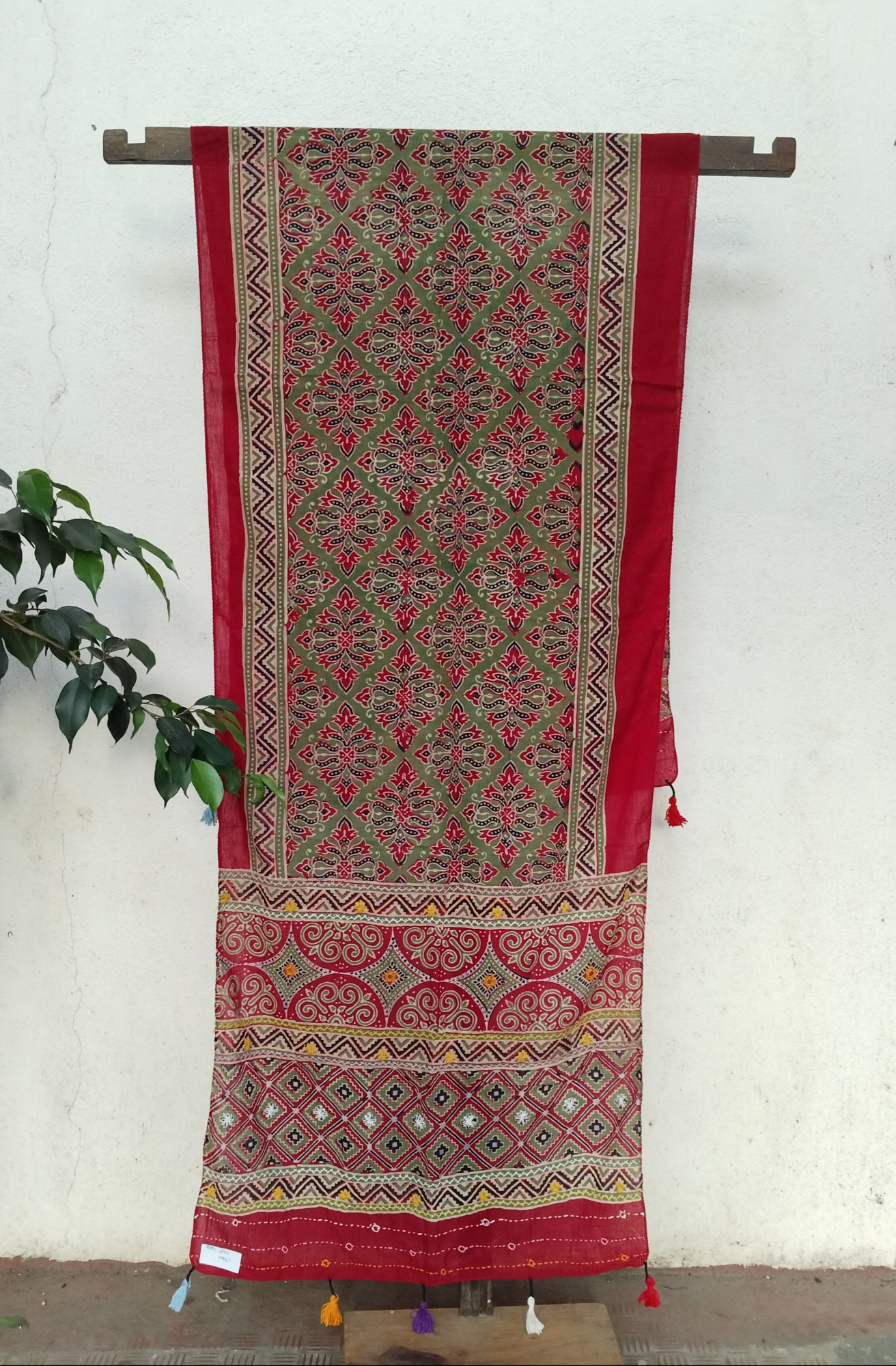 Ajakh Print Cotton Stole