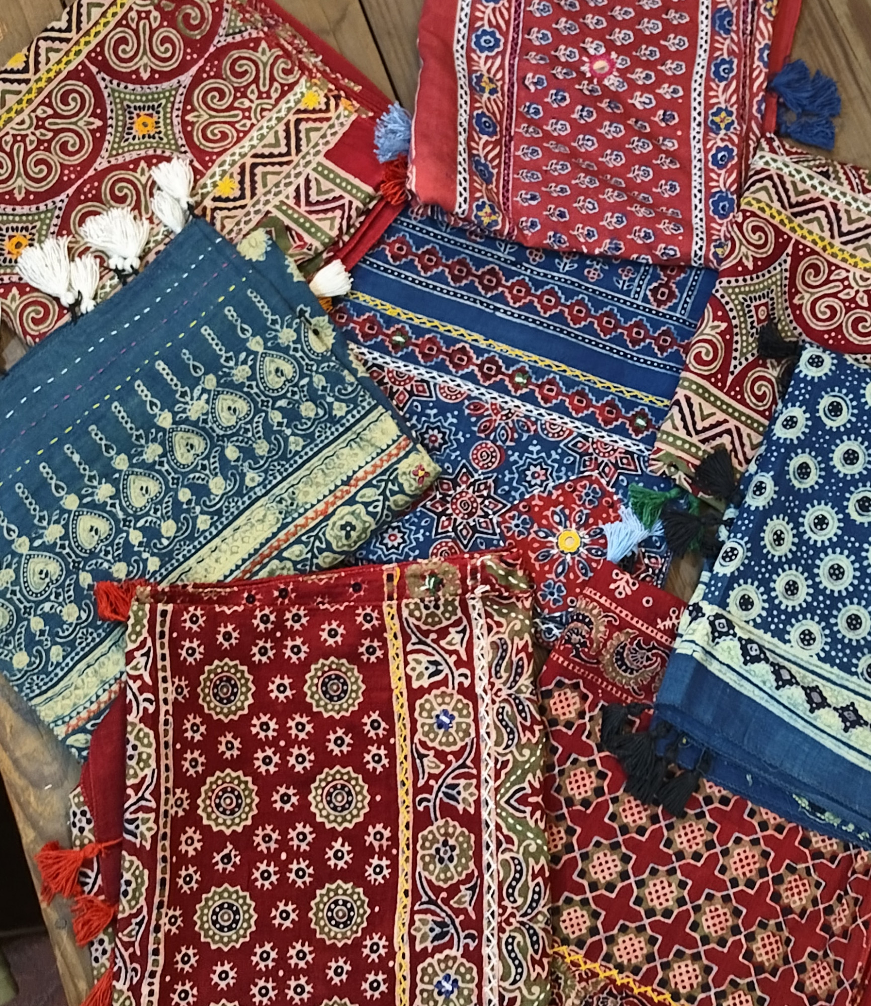 Ajakh Print Cotton  Stole