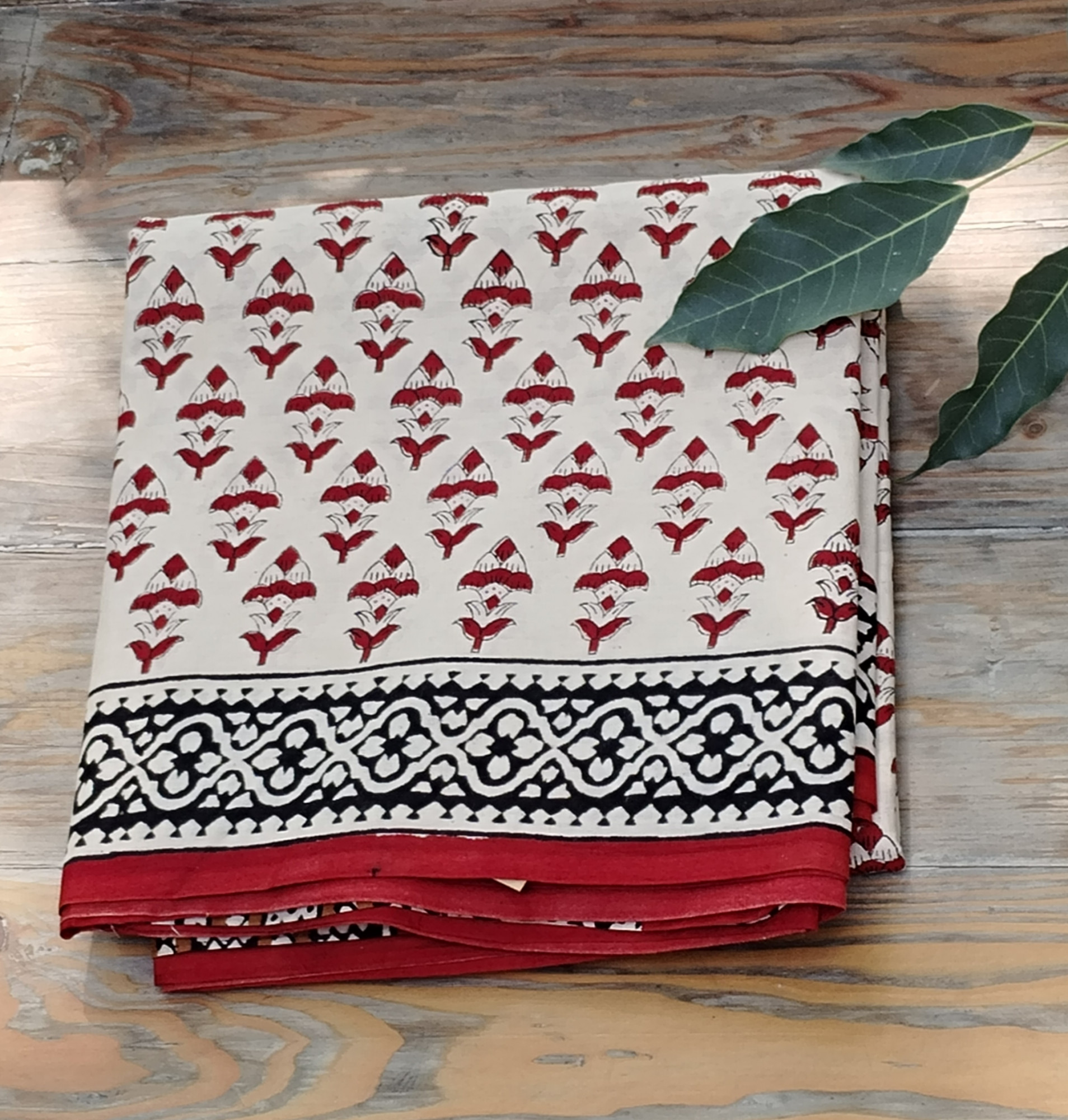 Handblock Print Mul Cotton Saree