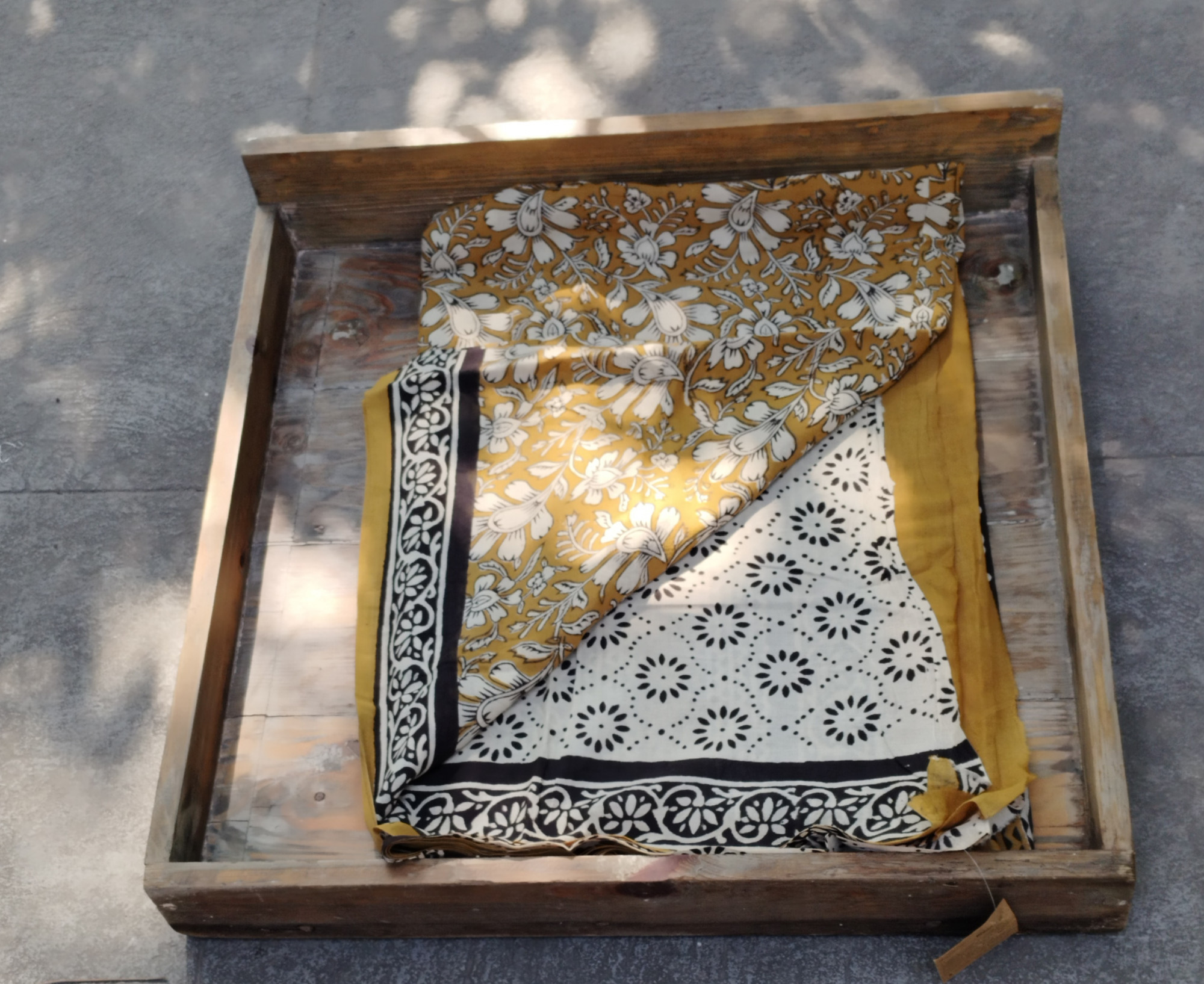 Handblock Print Mul Cotton Saree