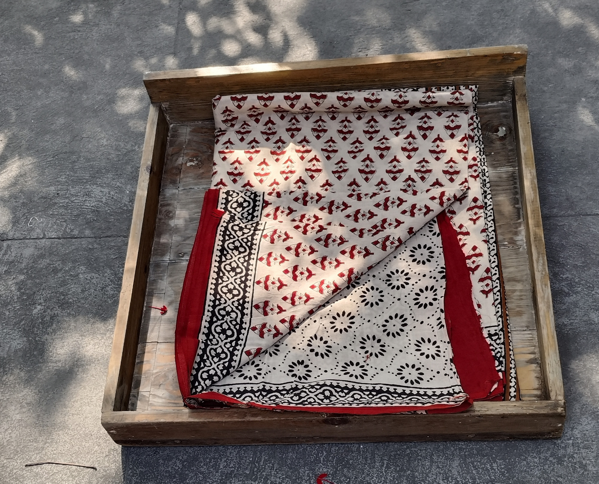 Handblock Print Mul Cotton Saree