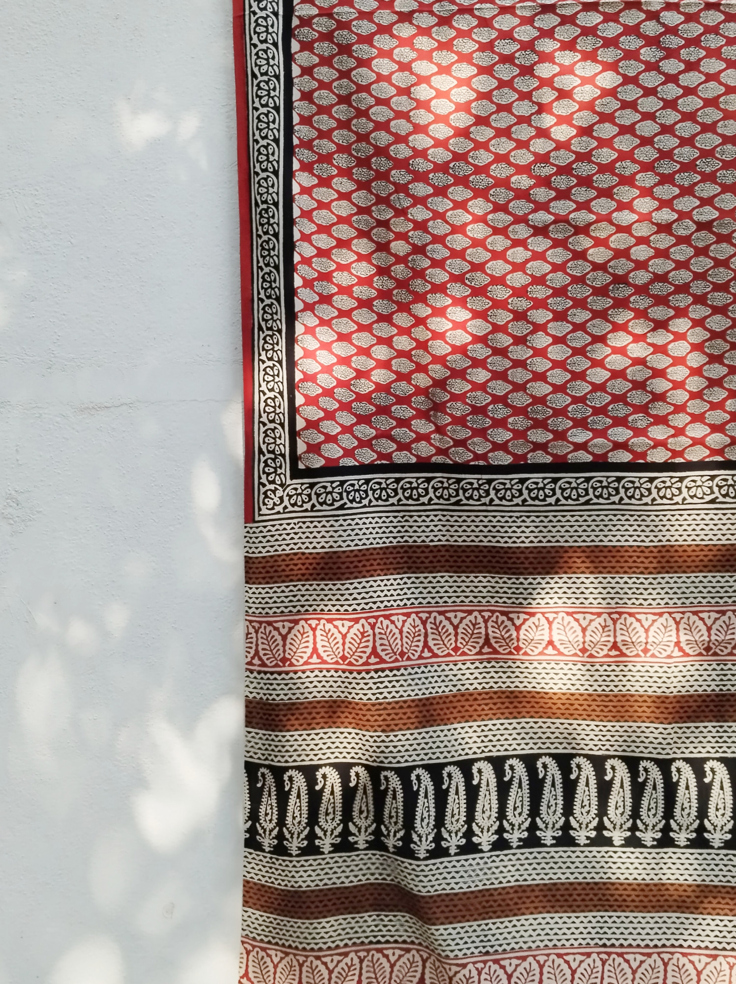 Handblock Print Mul Cotton Saree