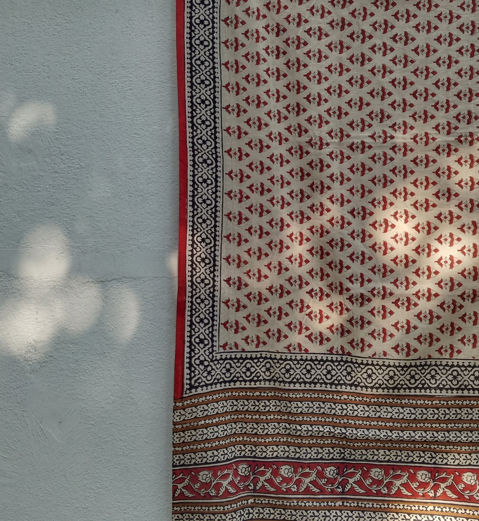 Handblock Print Mul Cotton Saree