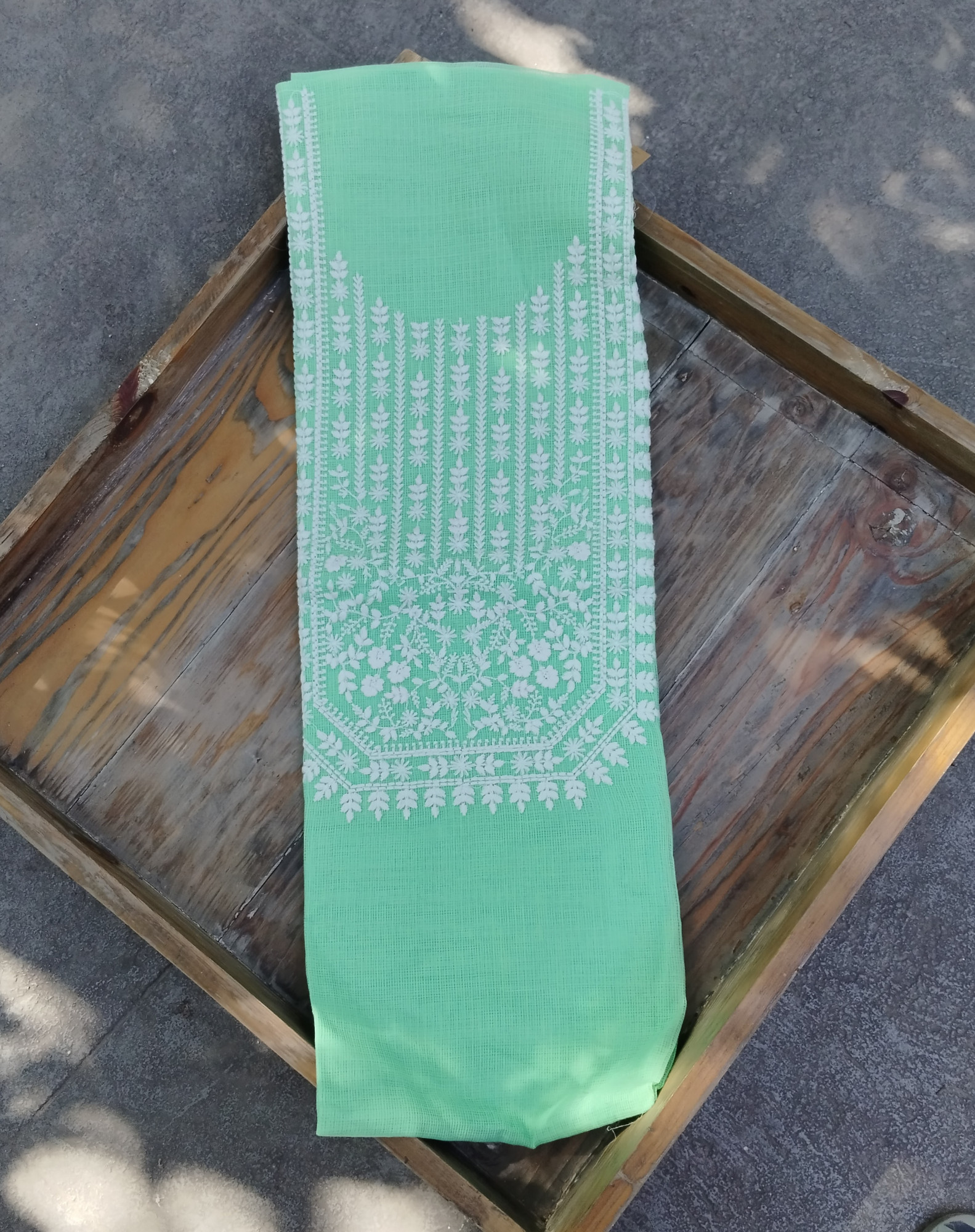 Kota Cotton Unstitched Dress Material