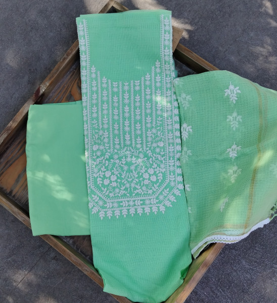 Kota Cotton Unstitched Dress Material