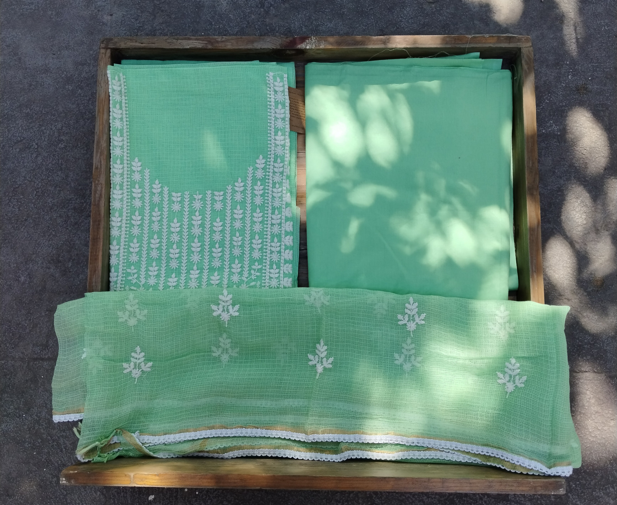 Kota Cotton Unstitched Dress Material