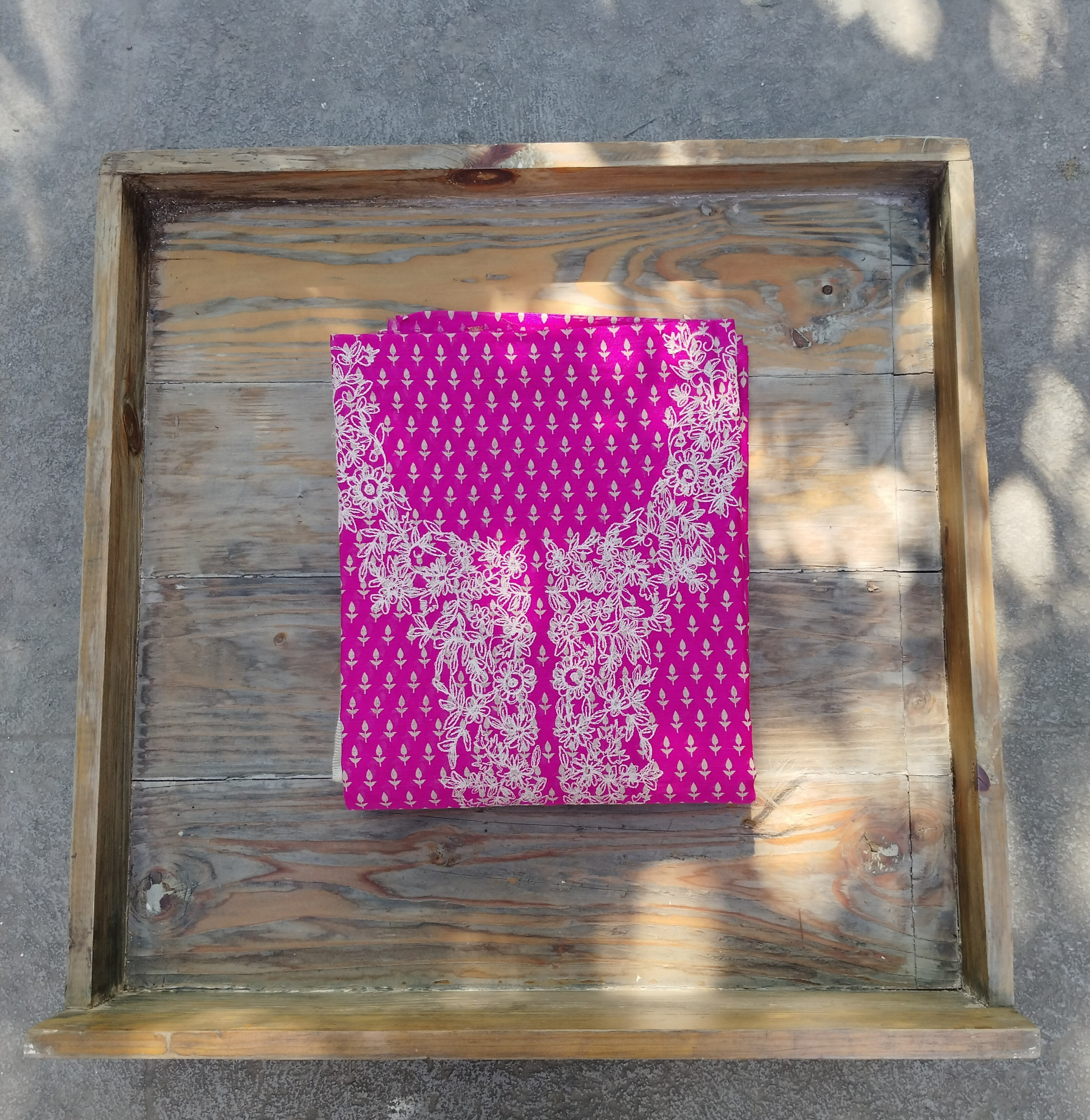 Chanderi Unstitched Dress Material