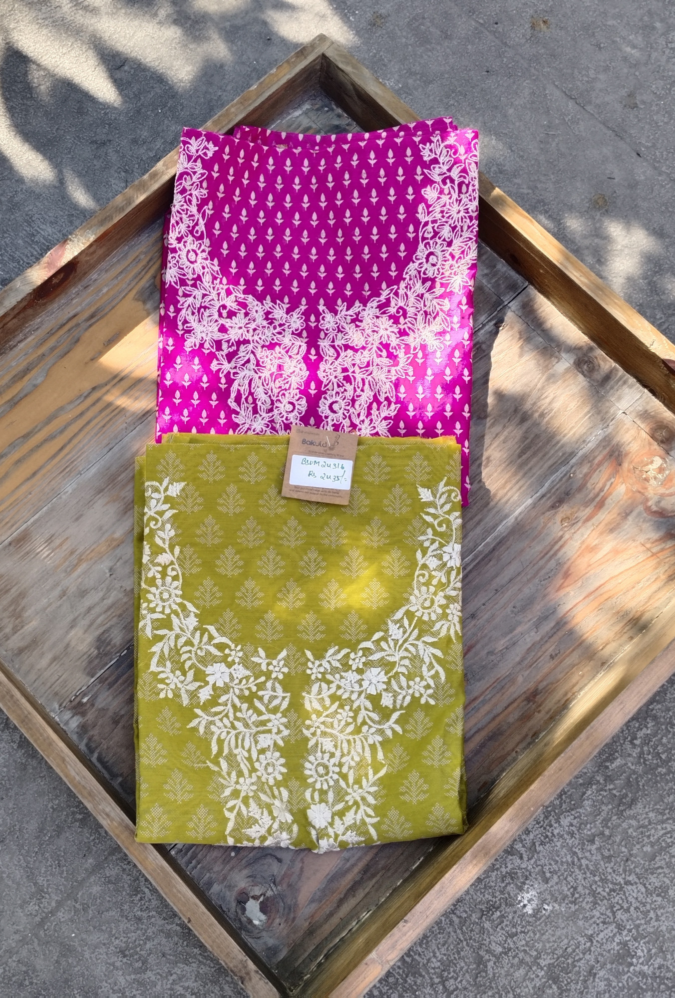 Chanderi Unstitched Dress Material