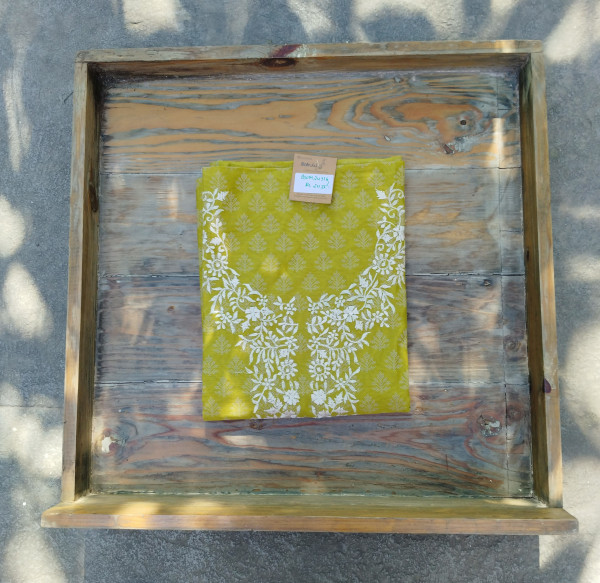 Chanderi Unstitched Dress Material