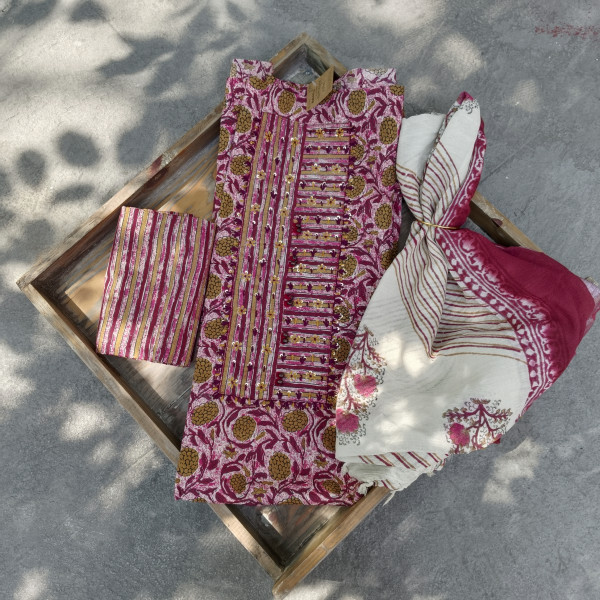 Cotton Unstitched Dress Material