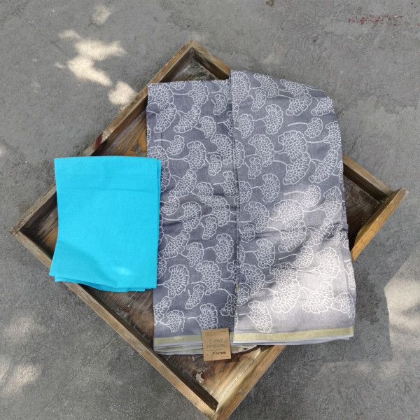 Chanderi Unstitched Dress Material