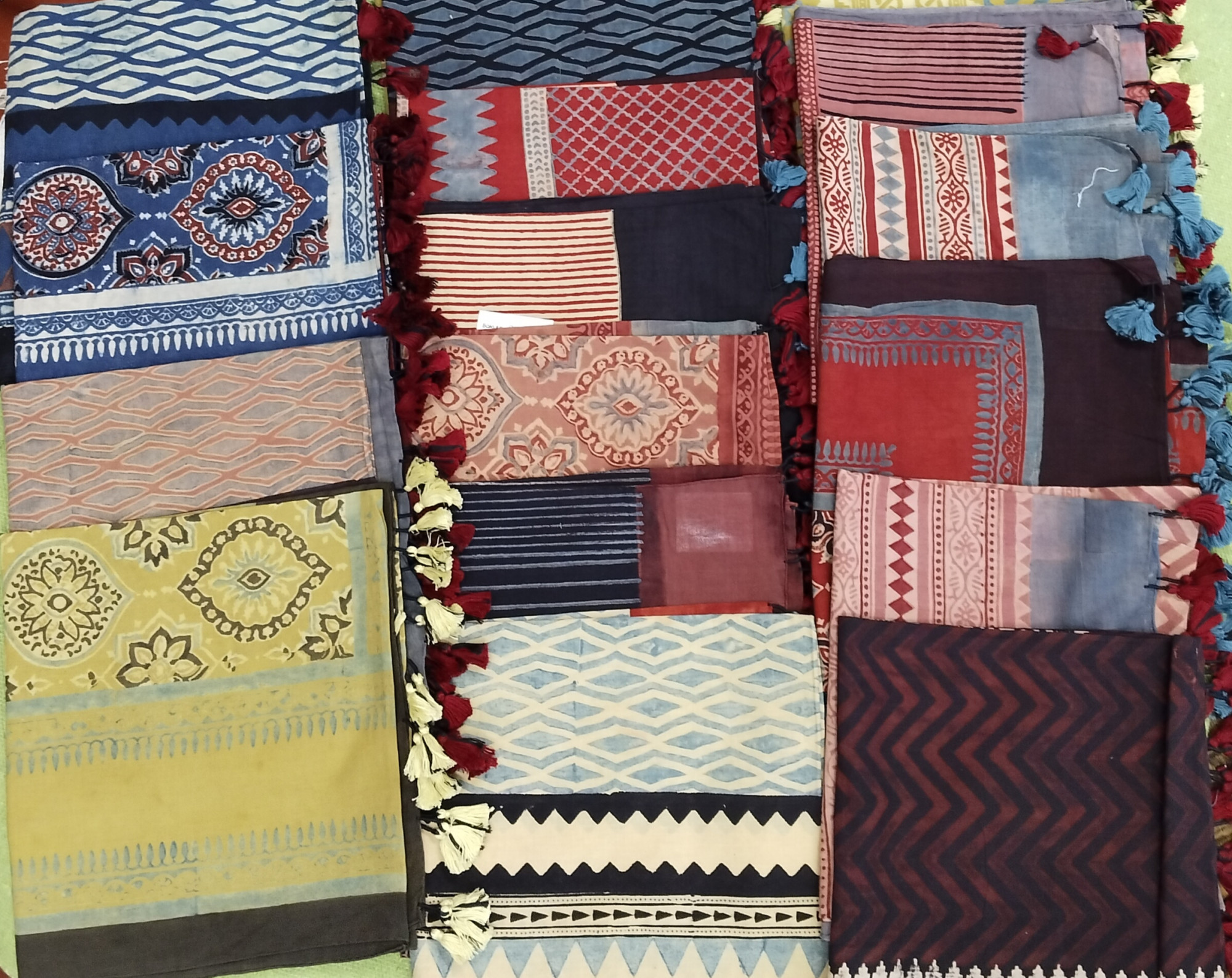 Ajakh Print Cotton Stole