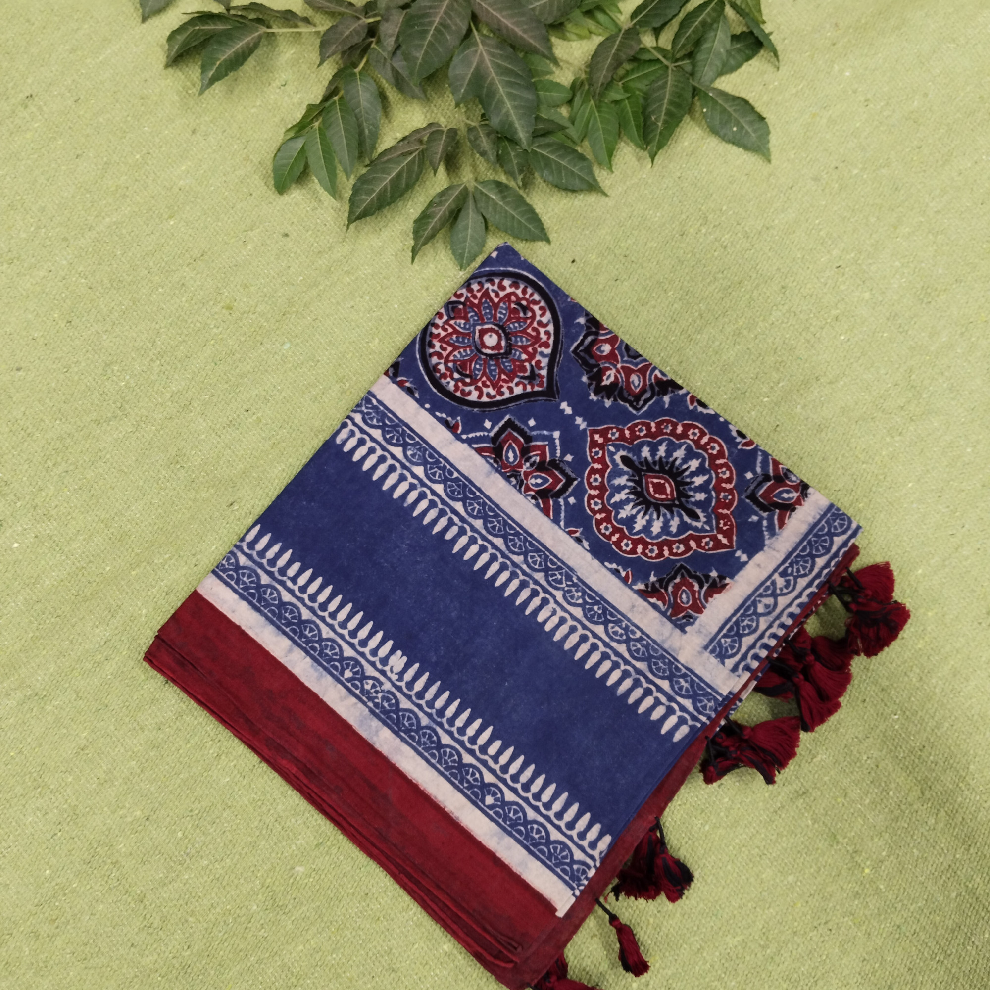Ajakh Print Cotton Stole