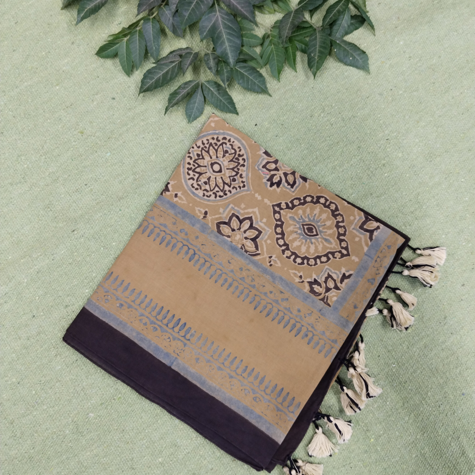 Ajakh Print Cotton Stole