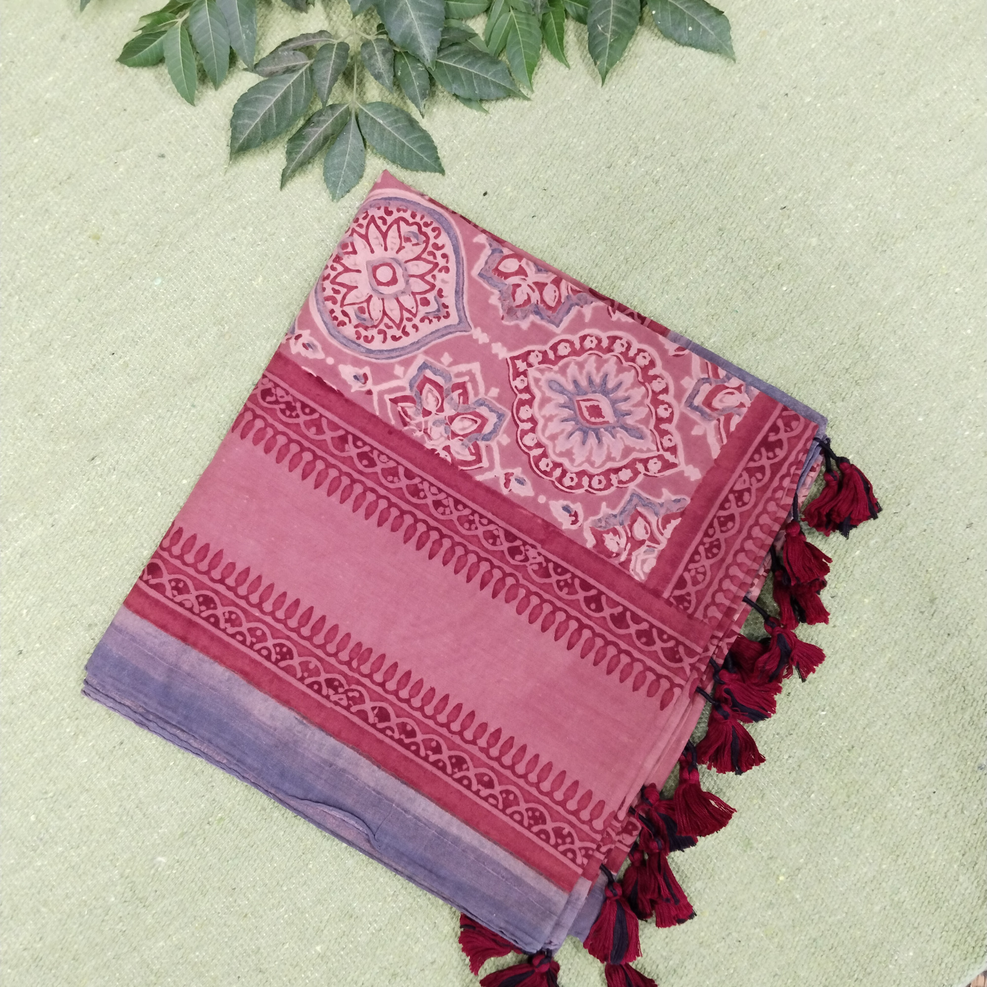 Ajakh Print Cotton Stole