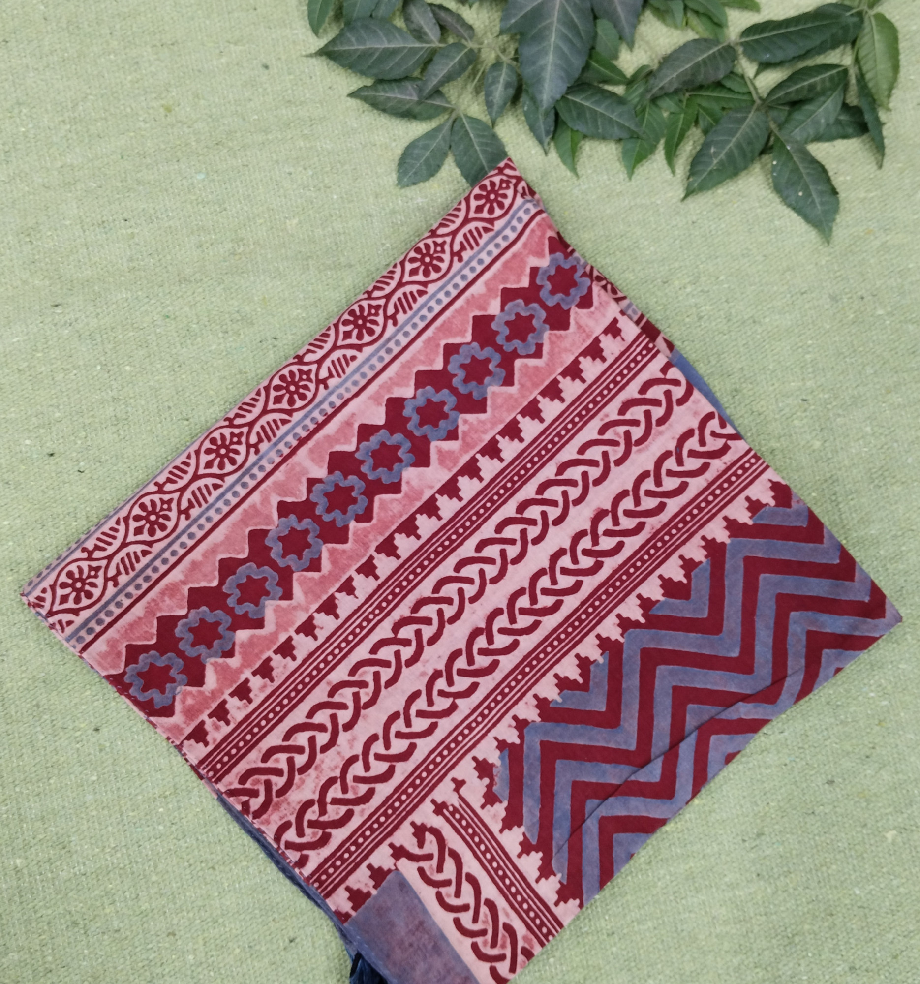 Ajakh Print Cotton Stole